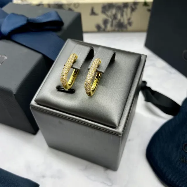 apm Monaco Gold-Tone Pavé Square Hoop Earrings 8