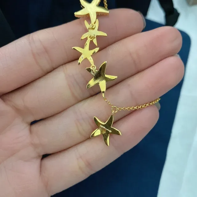 APM Monaco Gold-Tone Starfish Pavé Charm Adjustable Bracelet 4