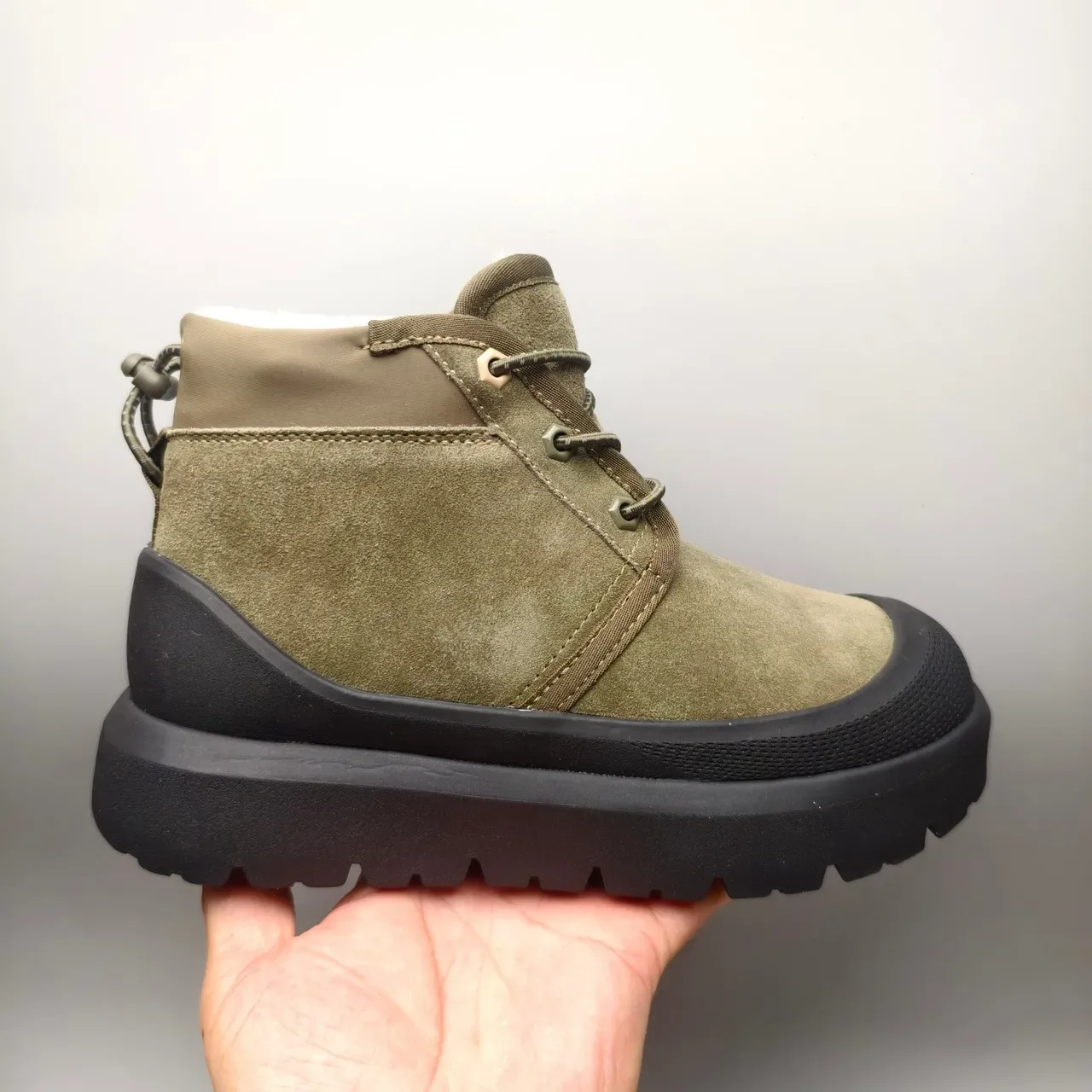 Botas Army Green Black Camurça Sola Chunky Lug Sole 2