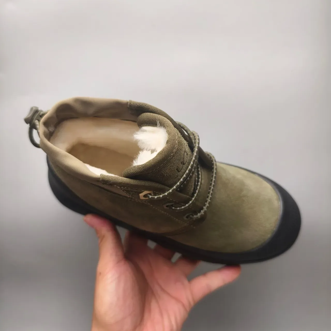 Botas Army Green Black Camurça Sola Chunky Lug Sole 3