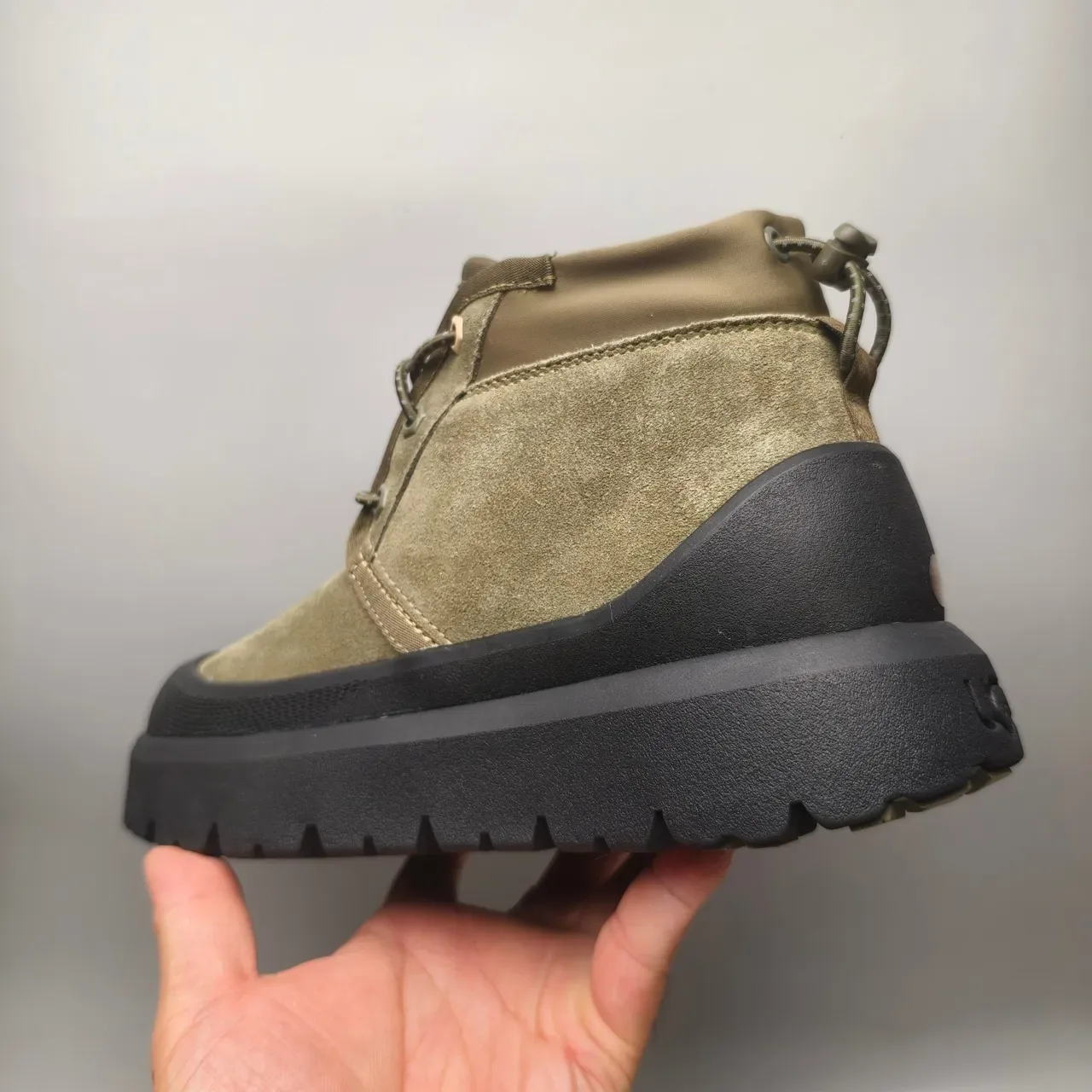 Botas Army Green Black Camurça Sola Chunky Lug Sole 4