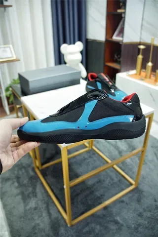 Black and Cyan Blue Laceless Slip-On Lifestyle Sneaker 8