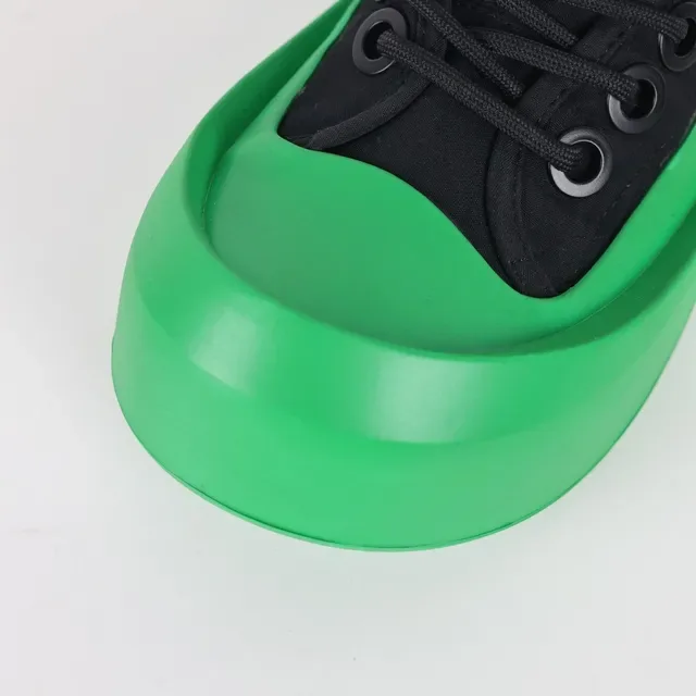 Black and Green High-Top Platform Sneakers 5