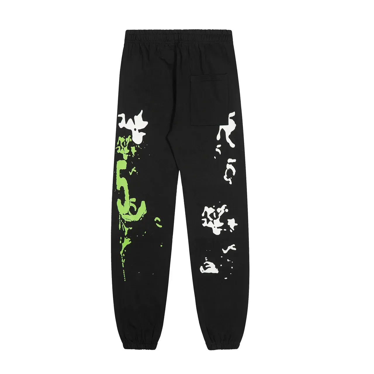 Black and Neon Green Graphic Print Tracksuit 6