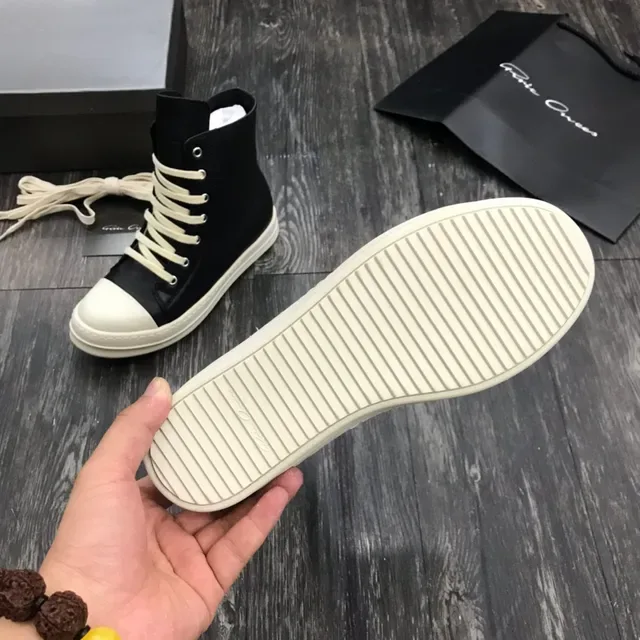 Black and Off-White High-Top Platform Leather Boot 2