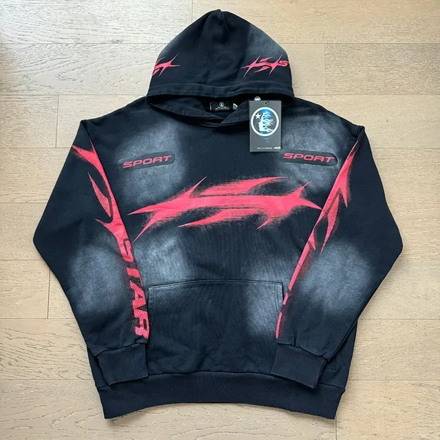 Black and Red Graphic Sport Patch Tracksuit 3