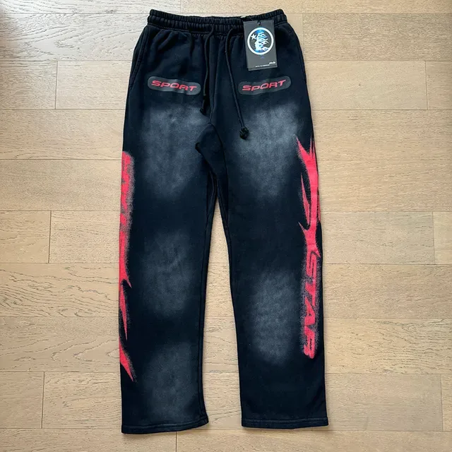 Black and Red Graphic Sport Patch Tracksuit 5