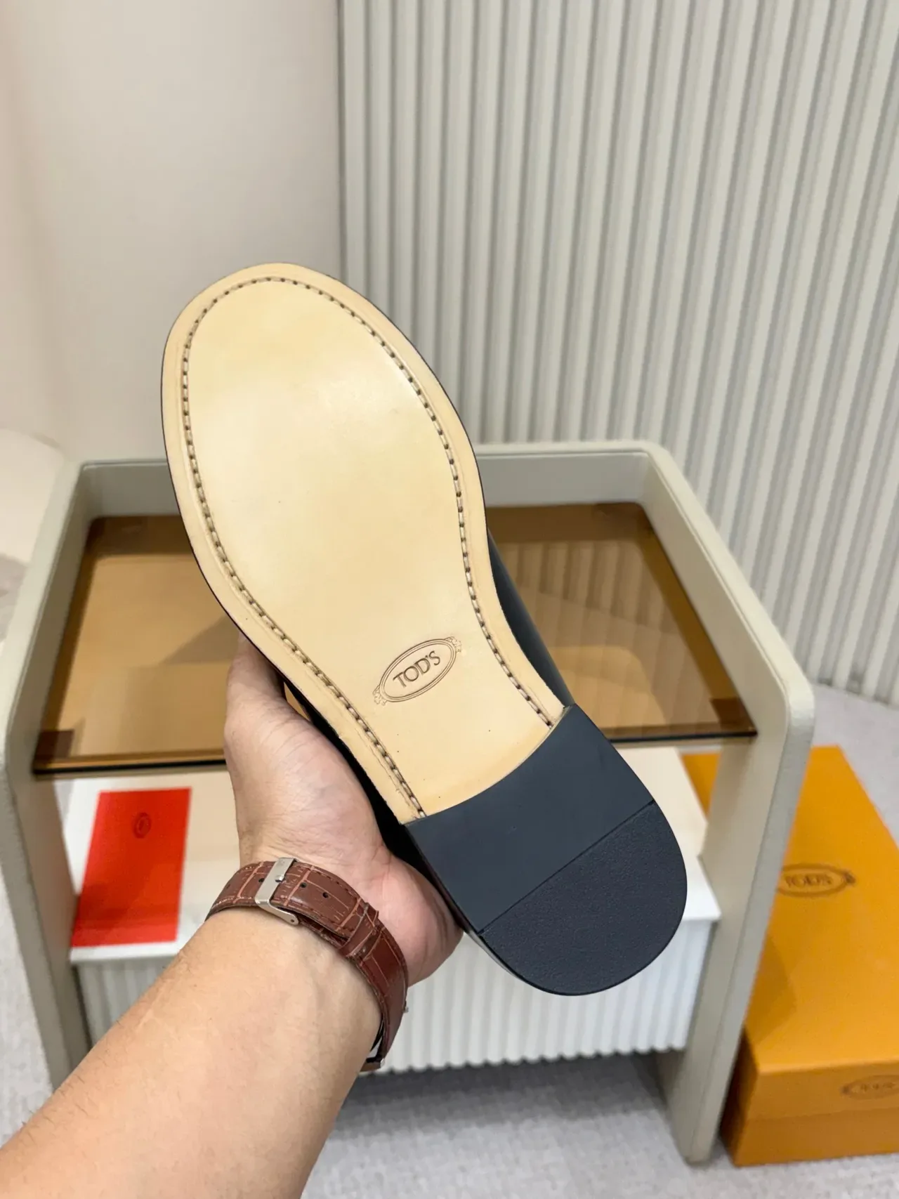 Black Brown Glossy Patent Leather Penny Strap Loafer 2