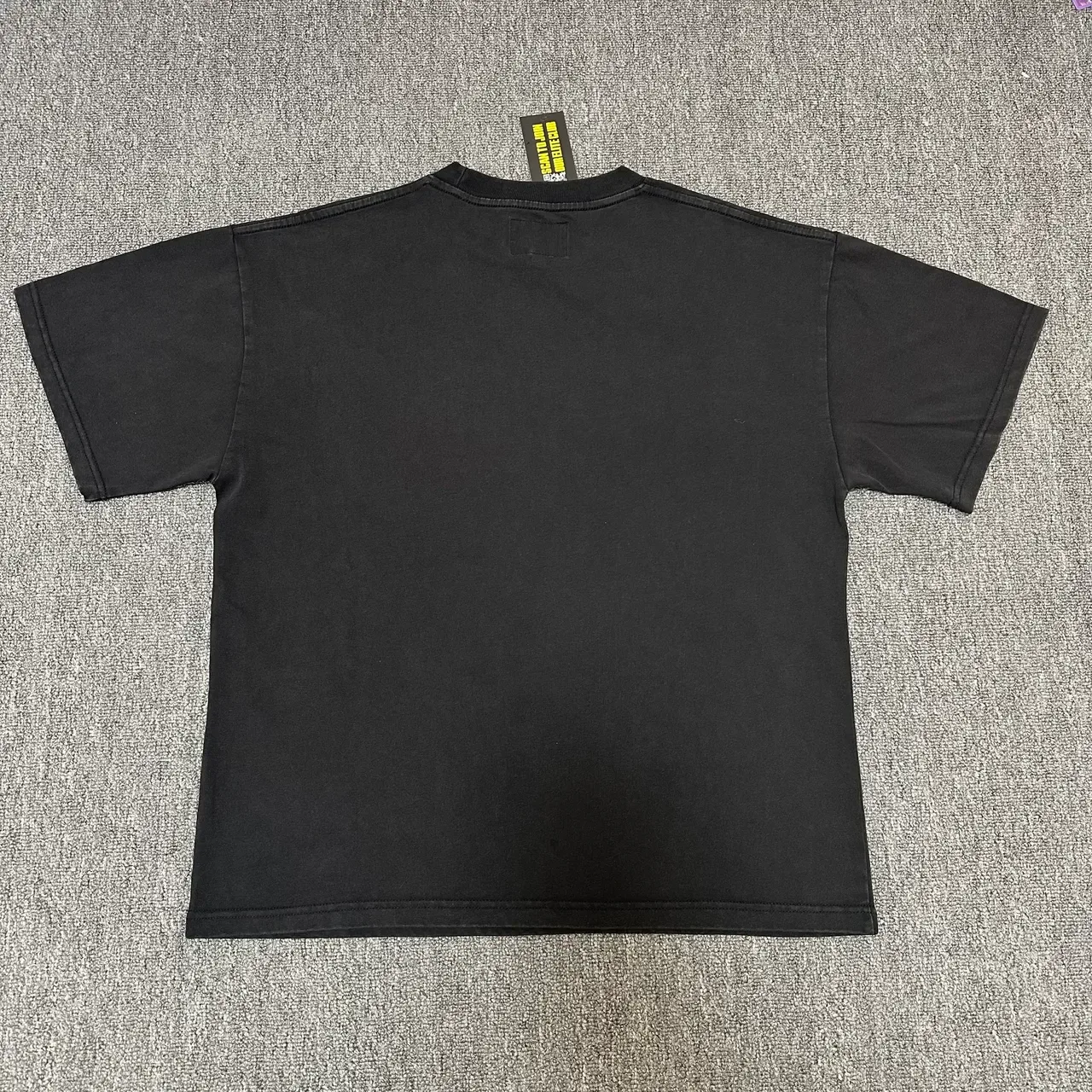 Black Graphic-Print Crew-Neck T-Shirt 4