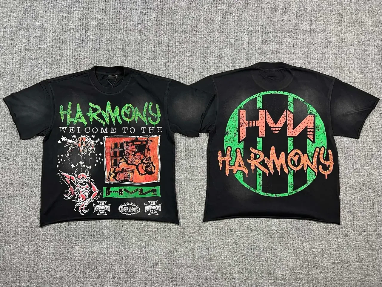 Black Graphic-Print Oversized T-Shirt 5