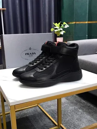 Black High-Top Ankle-Strap Lifestyle Sneakers 7