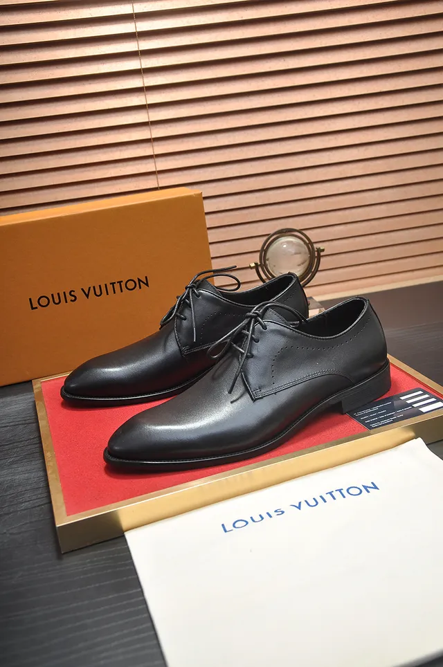 Black Leather Cap Toe Oxford Shoe 4