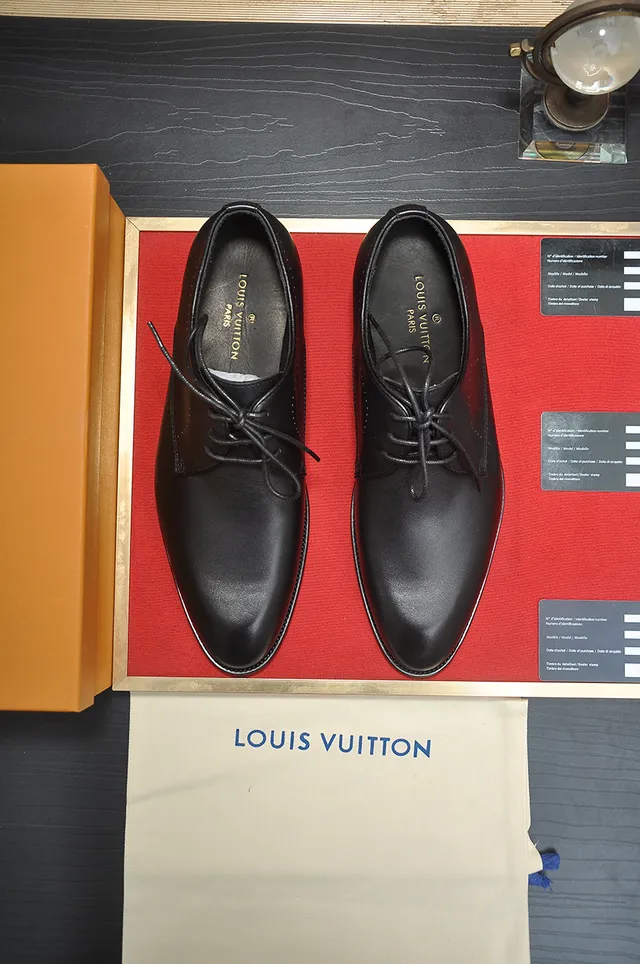 Black Leather Cap Toe Oxford Shoe 5
