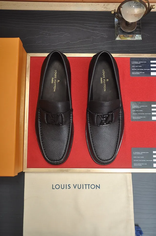 Black Pebbled Leather Bit-Adorned Loafer 5