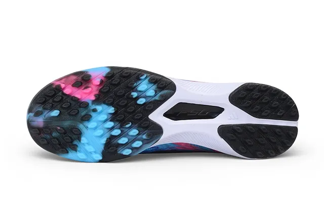 Black Pink Cyan Graphic Turf Soccer Shoes 6