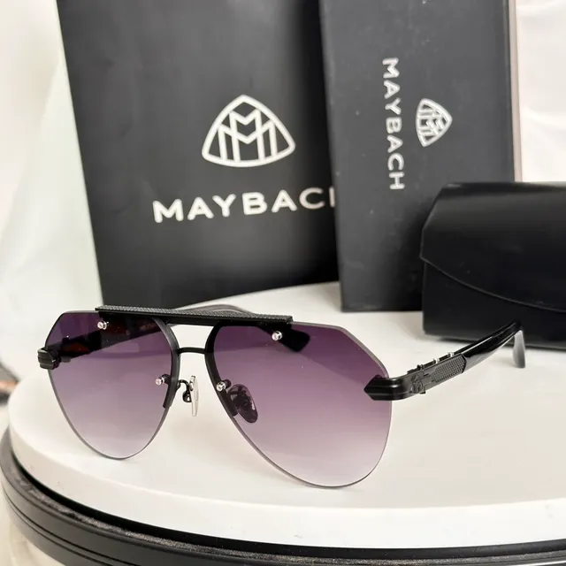 Black Silver Aviator-Inspired Metal-Frame Sunglasses 4