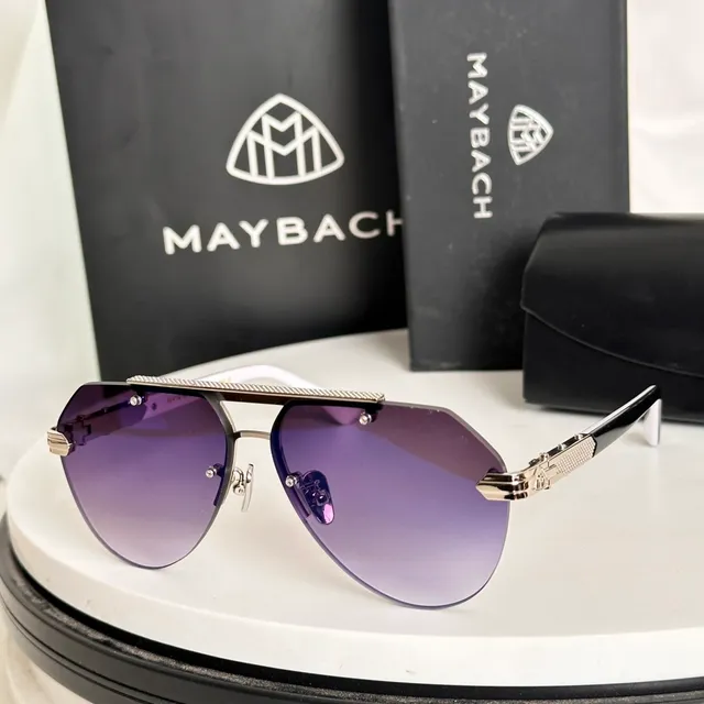 Black Silver Aviator-Inspired Metal-Frame Sunglasses 8