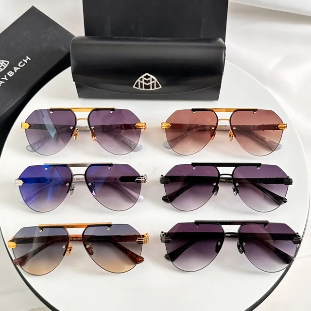 Black Silver Aviator-Inspired Metal-Frame Sunglasses 9