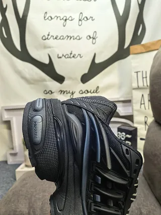 Black Sole Layered Synthetic Overlays Chunky Sneakers 3