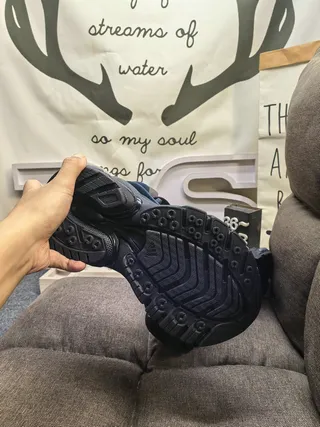 Black Sole Layered Synthetic Overlays Chunky Sneakers 4