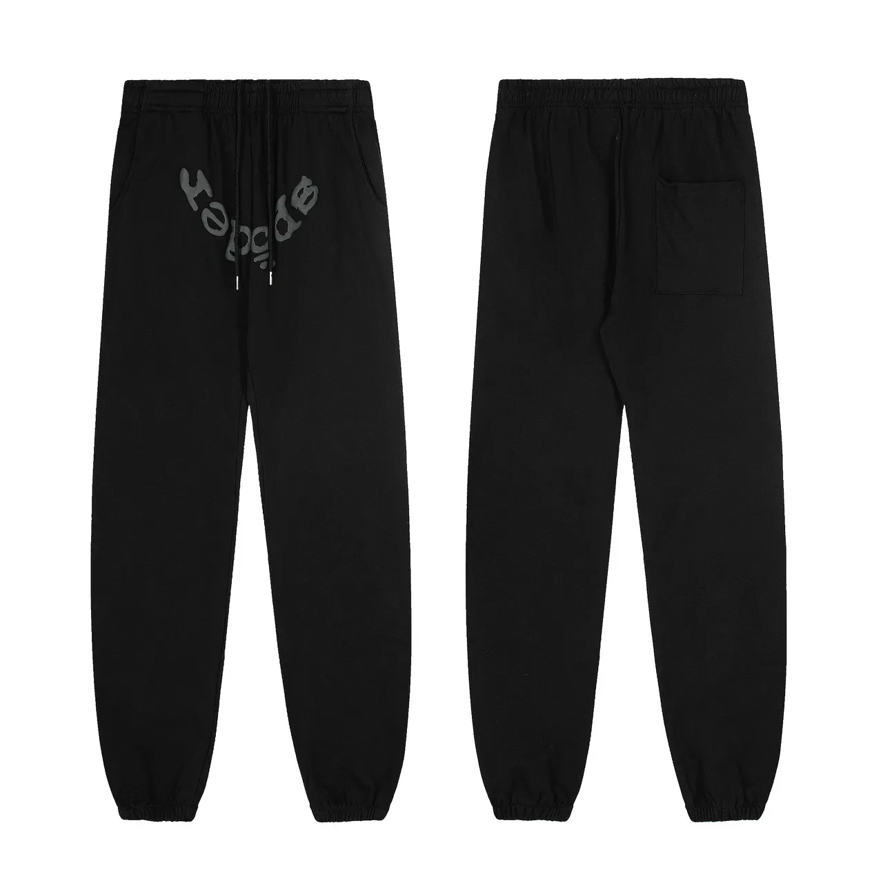 Black Spiderweb Graphic Oversized Hoodie and Jogger Tracksuit 3