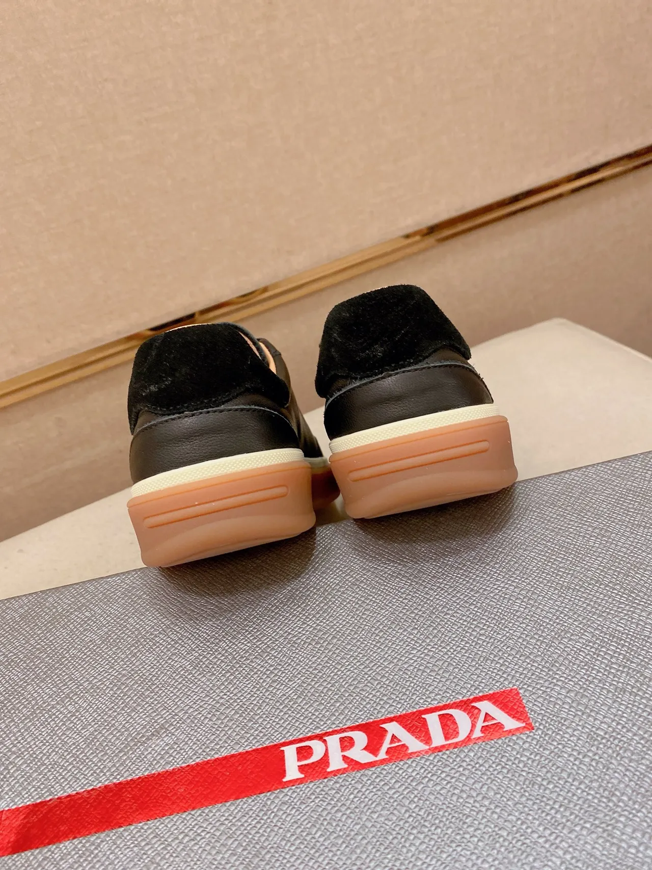 Black Suede and Leather Panel Lifestyle Sneaker 3