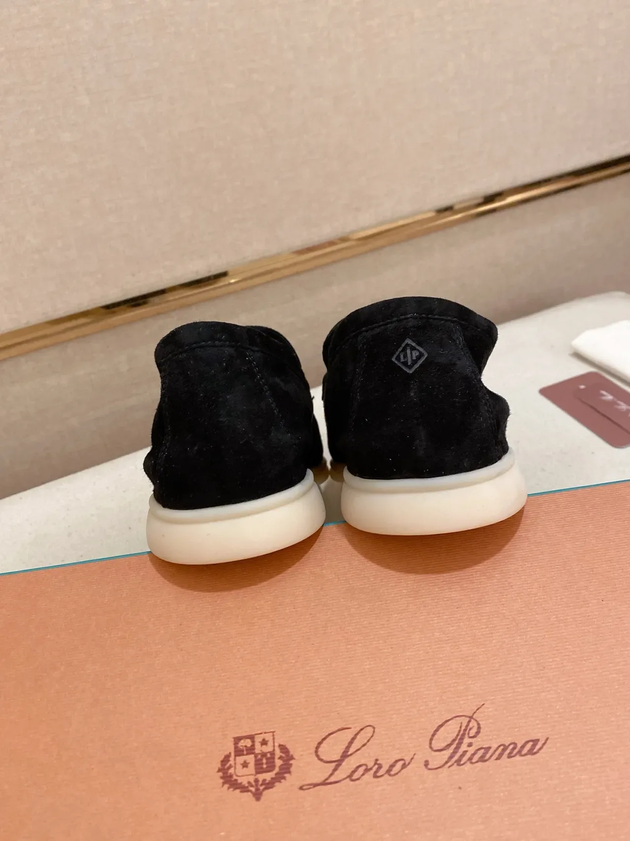 Black Suede Moc-Toe Slip-On Loafers 2
