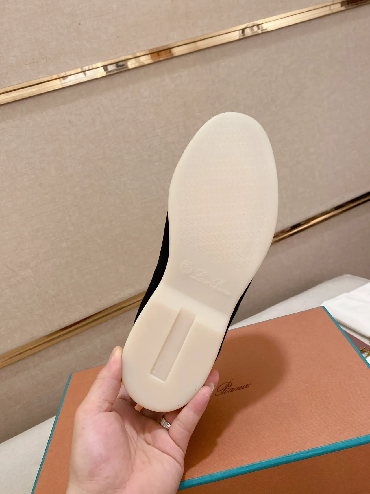 Black White Suede Strap Closure Loafer 3