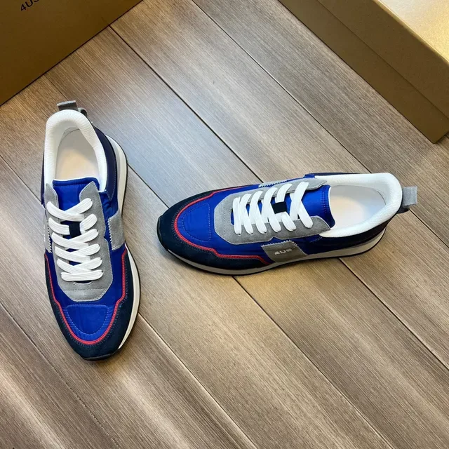 Blue Navy Gray Red Piped Lifestyle Sneakers 9