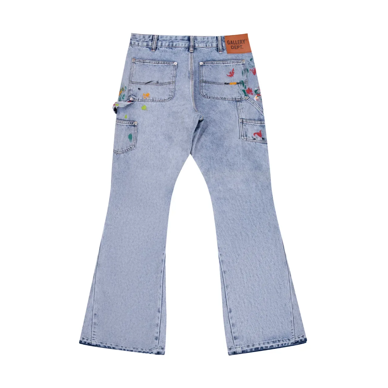 Blue Navy Patchwork Flared Bottom 3