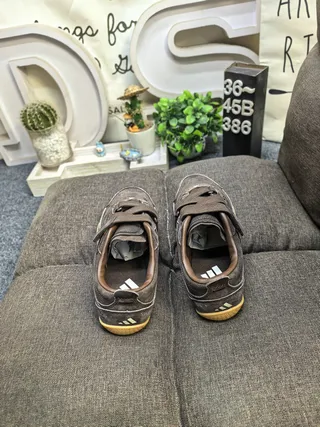 Brown Beige Laceless Dual Strap Closure Sneakers 8
