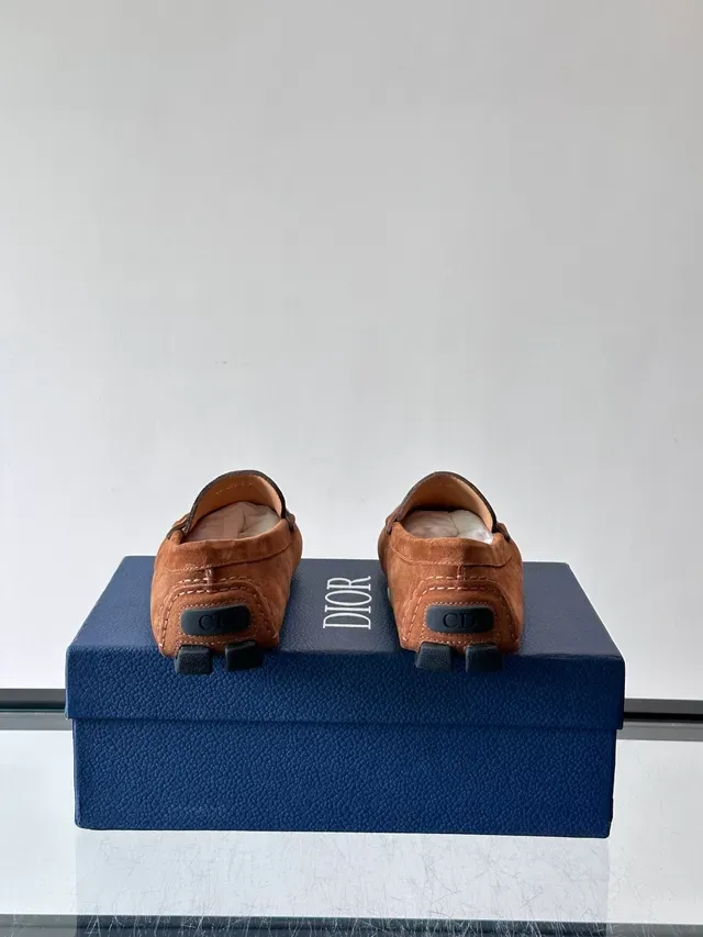 Brown Black Suede Upper Moc-Toe Construction Loafer 3