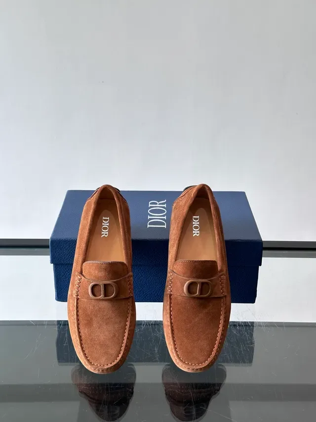 Brown Black Suede Upper Moc-Toe Construction Loafer 4
