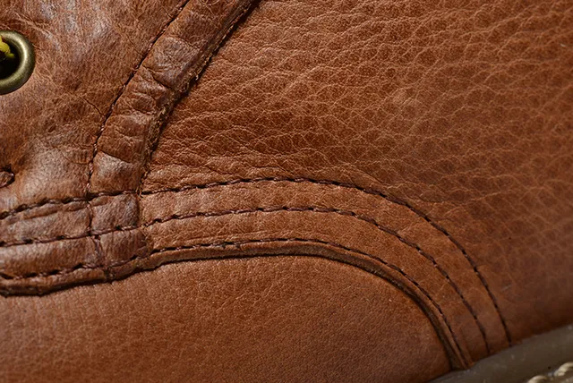 Brown Distressed Leather Work Boot 6