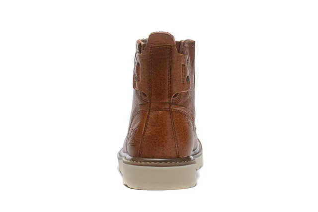 Brown Distressed Leather Work Boot 15