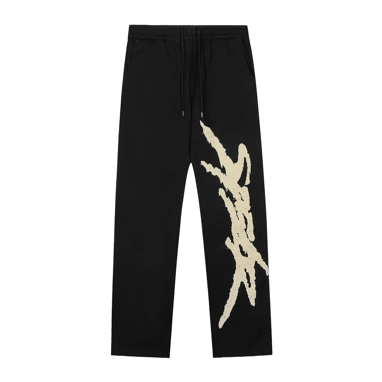 Brown or Black Graphic-Print Oversized Hoodie and Sweatpants Tracksuit 8