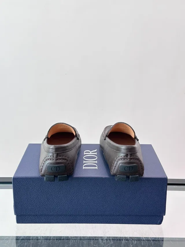 Brown Pebbled Leather Horsebit Loafer 3