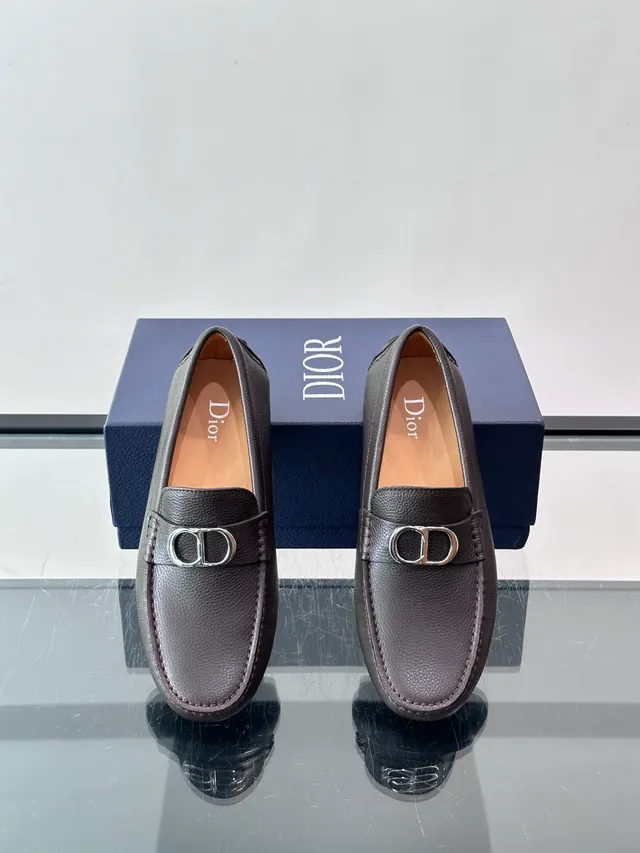 Brown Pebbled Leather Horsebit Loafer 4
