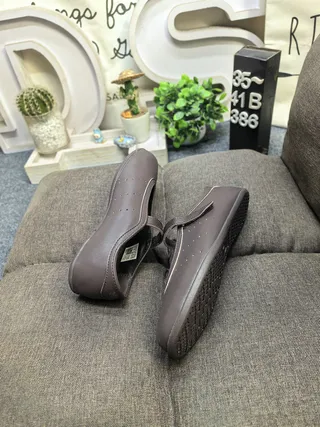 Brown Smooth Synthetic Upper Single Strap Mary Jane Shoes 6