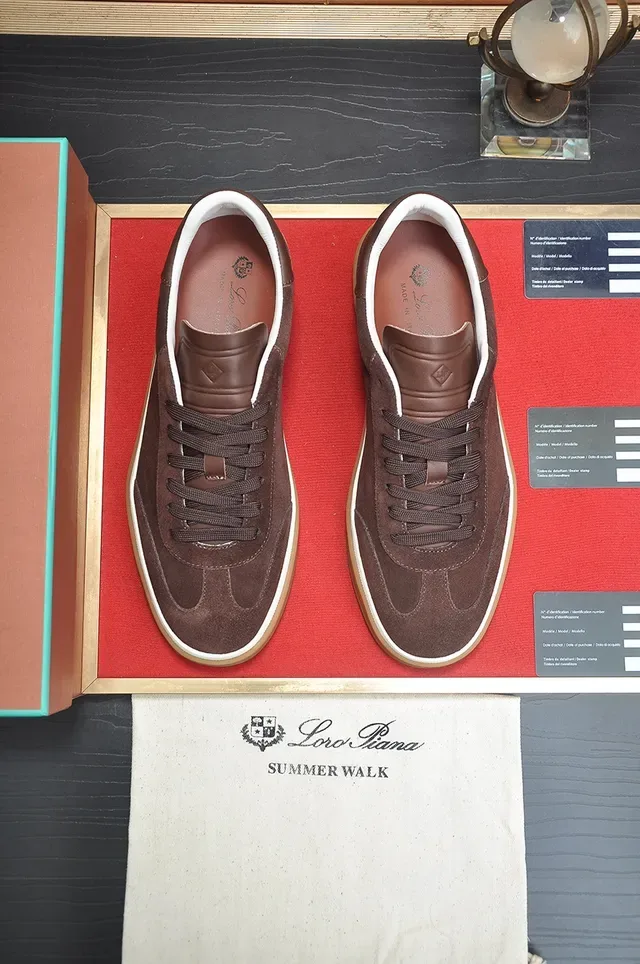 Brown Suede Low-Top Gum Cupsole Sneaker 5