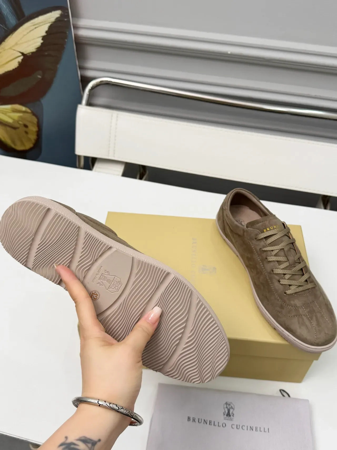Brunello Cucinelli Suede Low-Top Lifestyle Sneakers 2