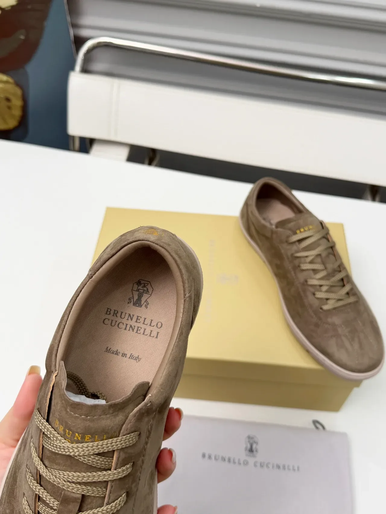 Brunello Cucinelli Suede Low-Top Lifestyle Sneakers 3