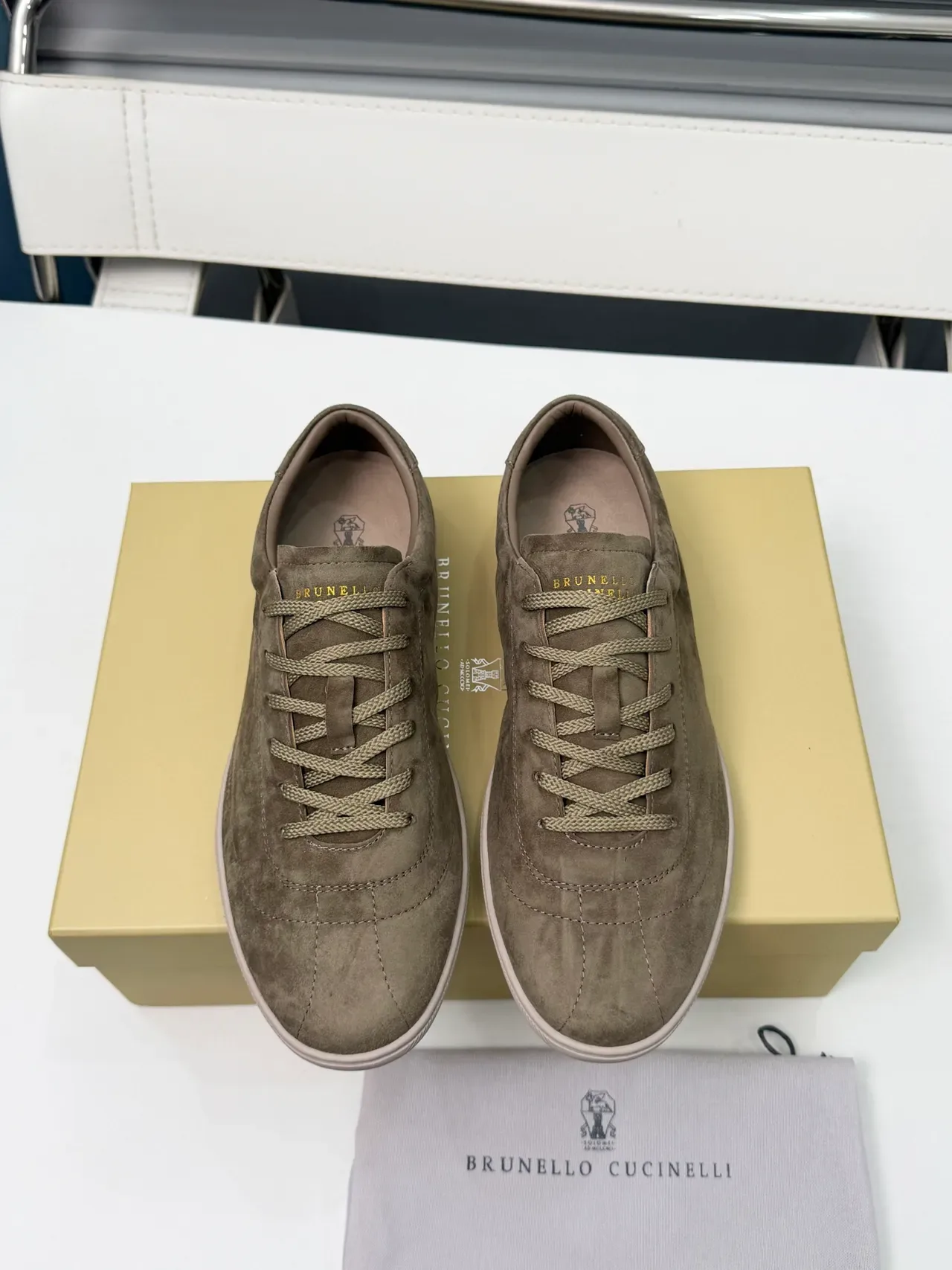 Brunello Cucinelli Suede Low-Top Lifestyle Sneakers 5