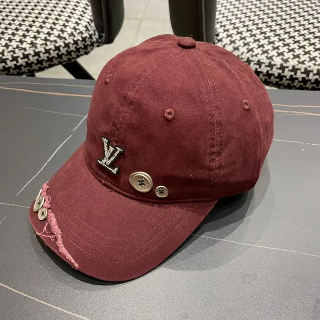 Boné de beisebol com forro de twill de algodão em borgonha, preto e marsala 4