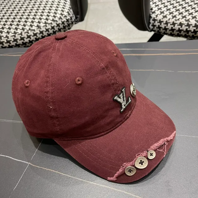 Boné de beisebol com forro de twill de algodão em borgonha, preto e marsala 5