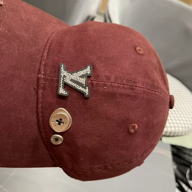 Boné de beisebol com forro de twill de algodão em borgonha, preto e marsala 8