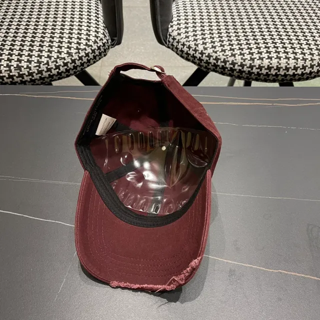 Boné de beisebol com forro de twill de algodão em borgonha, preto e marsala 11