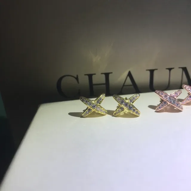 Chaumet Étoile Star Pavé Crystal Stud Earrings 3