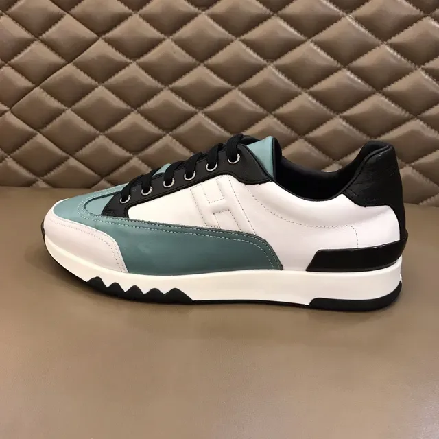 Color-Blocked Leather Panel Sneaker 1