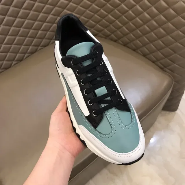 Color-Blocked Leather Panel Sneaker 4